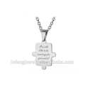 New design product stainless steel black white pendant necklaces